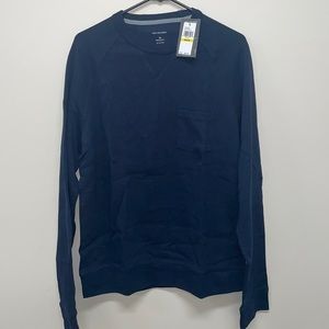 NWT VAN HEUSEN NAVY CREWNECK SWEATER‎ SIZE M